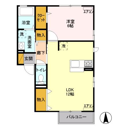 アンソレイエの間取り