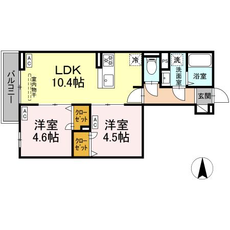 （仮称）南花畑3丁目PJ・302号室の間取り
