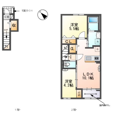 アズール テトラの間取り