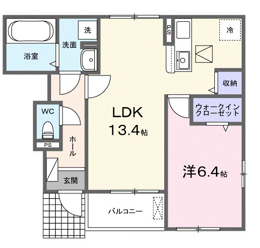 茶町の完工年月(2025年7月)築の賃貸アパートの間取り