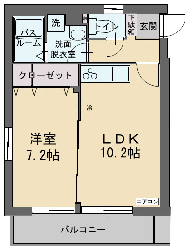 フィールドコート ペルラの間取り