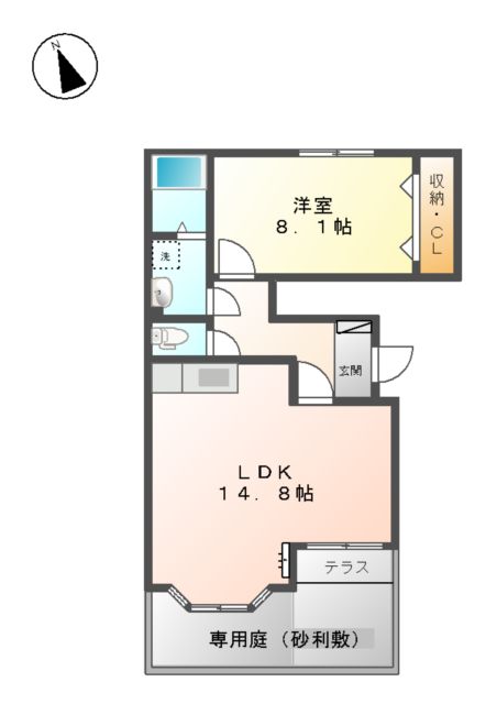 マリアージュ　Ⅱの間取り