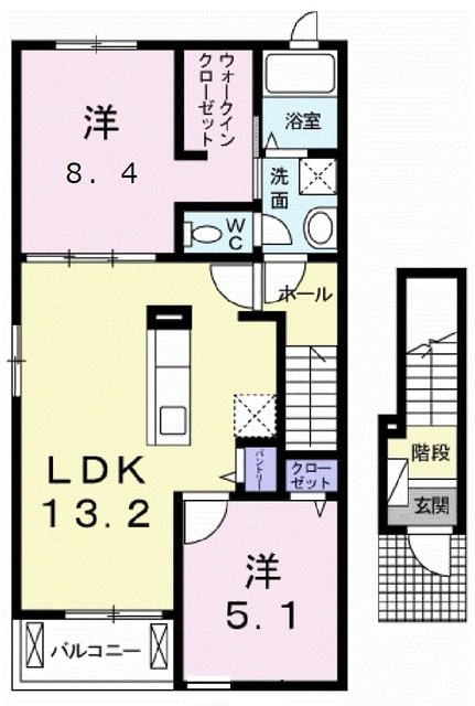 サンロード大岡 A棟の間取り