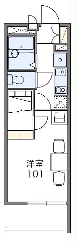 レオパレスKOIWAIの間取り