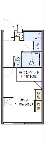 レオパレスけやき台の間取り