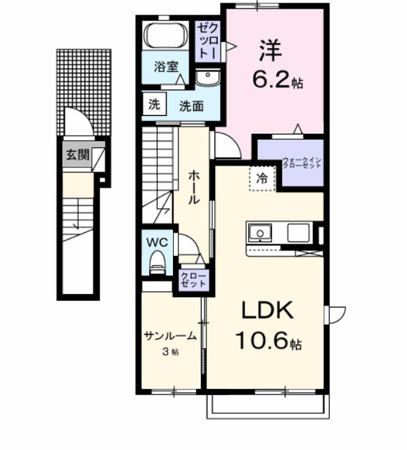 シエルセランⅡの間取り