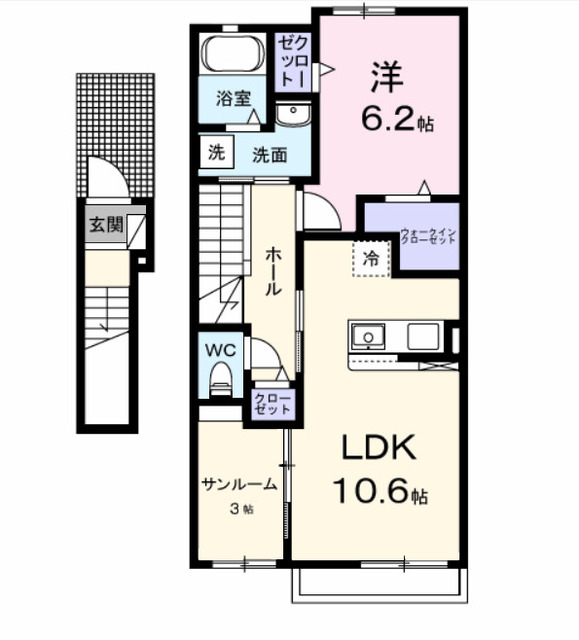 シエルセランⅡの間取り