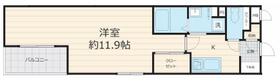 フォセット幡ヶ谷・309号室の間取り