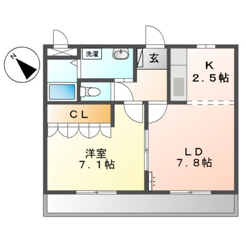 Prologue.Asahi(プロローグアサヒ)の間取り