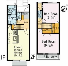 ヴィルヌーブ南棟の間取り