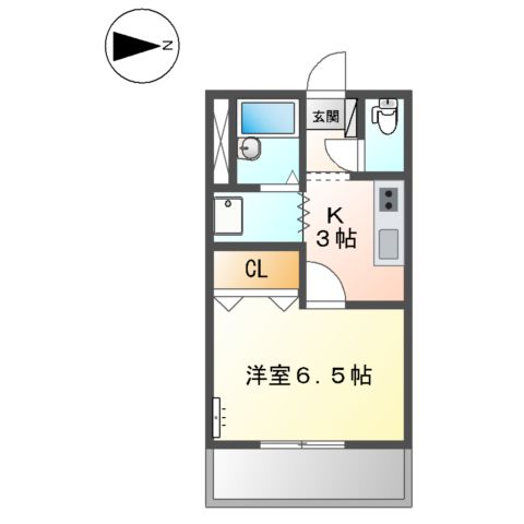 ラペ ブロッサムの間取り