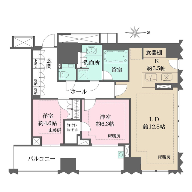 ブランズ千代田富士見の間取り