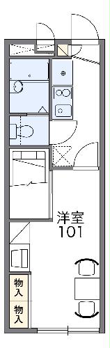 レオパレスソルトビーチの間取り