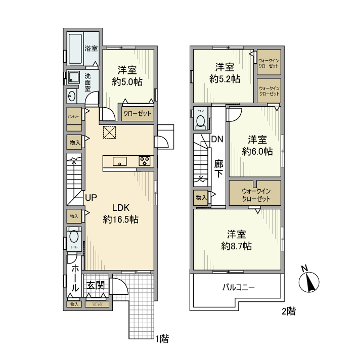 大針2丁目戸建の間取り
