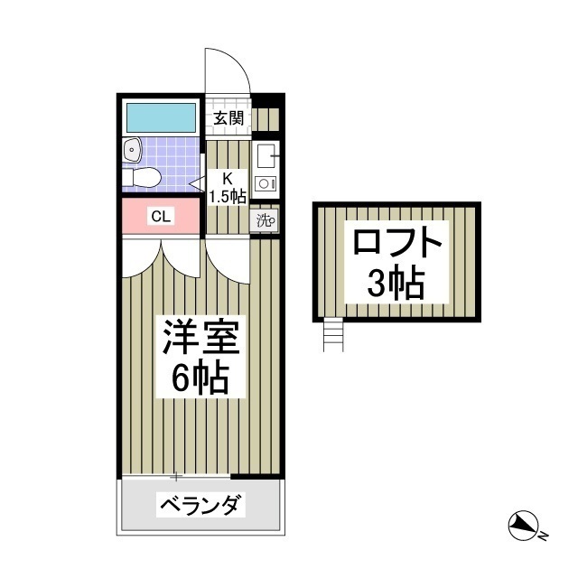 ロジュマン新町の間取り