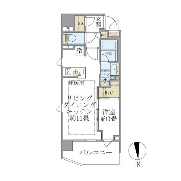 Brillia目黒大橋の間取り