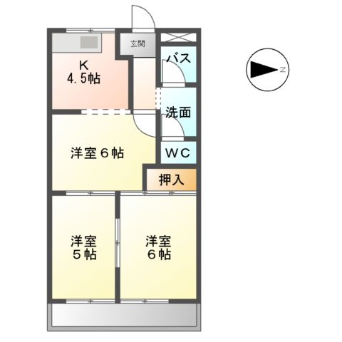セントラルハイムTAKAHASHIの間取り