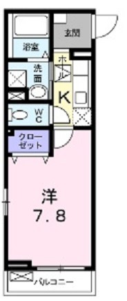 101号室の間取り