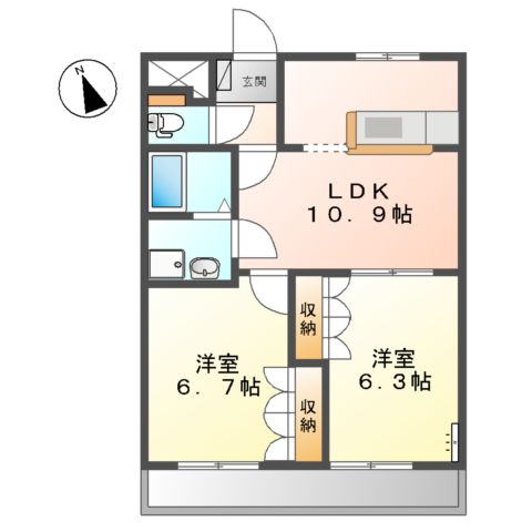 プランドール光円の間取り