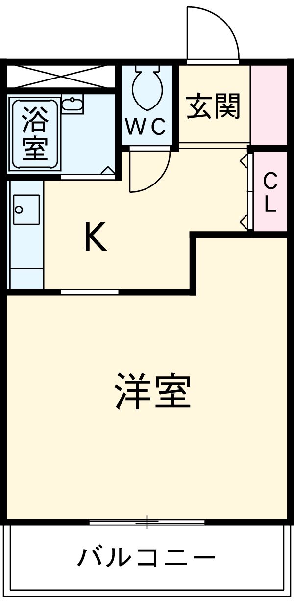 JINハイツ生桑(ジンハイツ イクワ)の間取り