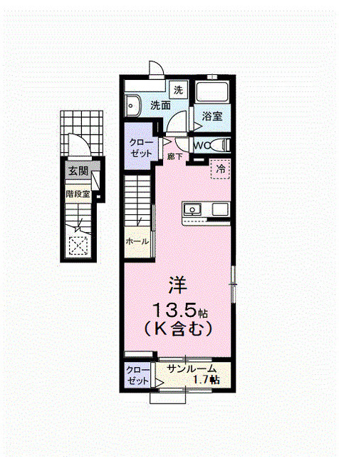ガーデン ハウス イナバ Ⅱの間取り