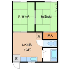 鈴木ハイツの間取り