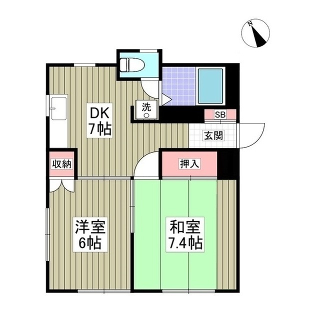 グリーンガーデンNo.2の間取り