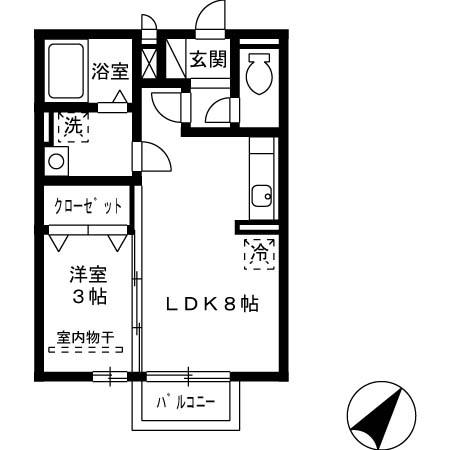 ロイヤルコート東那珂の間取り
