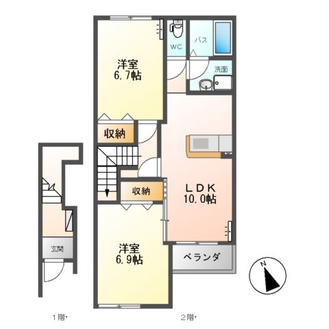 カーサ・アバンティーの間取り