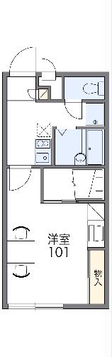 レオパレスアムールの間取り