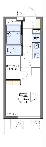 レオパレス掛休の間取り