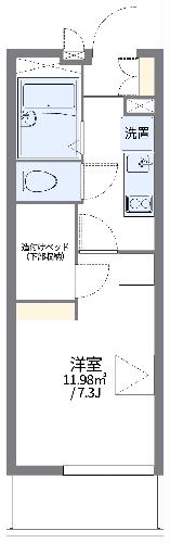 レオパレスwisteriaの間取り