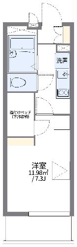 レオパレスwisteriaの間取り