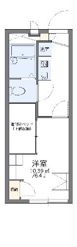 レオパレススカイヒルズの間取り