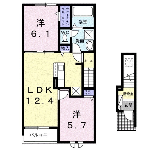 フリージアBの間取り