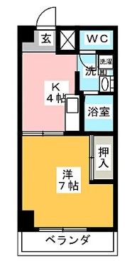 西日置マンションの間取り