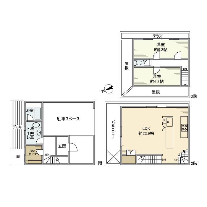 青葉台戸建・1号室の間取り