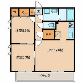 アロッジオ　Ｋの間取り
