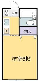 アゼリアＫ２・103号室の間取り