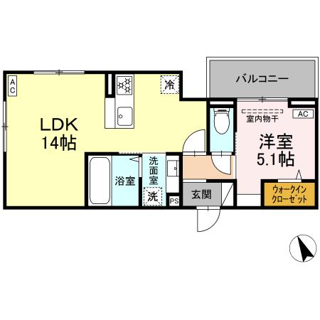 セレスティア松葉町の間取り