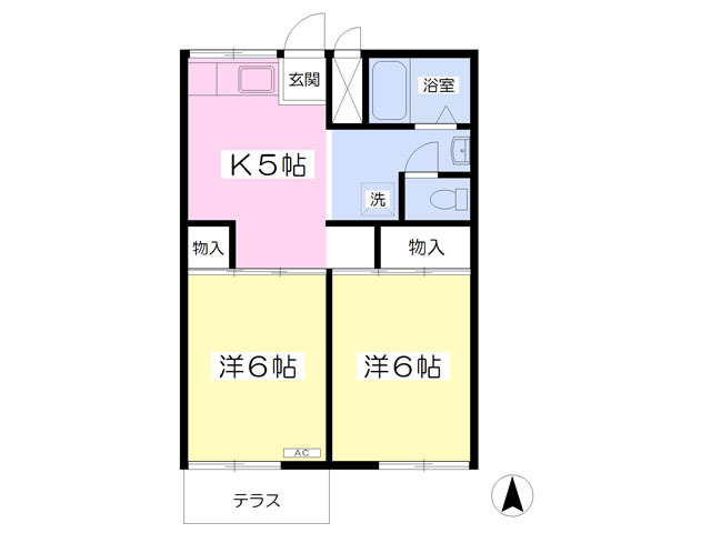 たちばなハイツの間取り