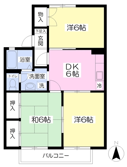 メゾンボヌールの間取り