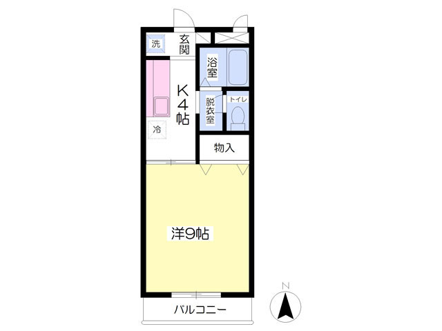 すとりーむ浜尻Aの間取り
