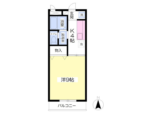 すとりーむ浜尻Aの間取り