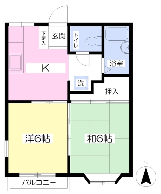 エコーハイツの間取り