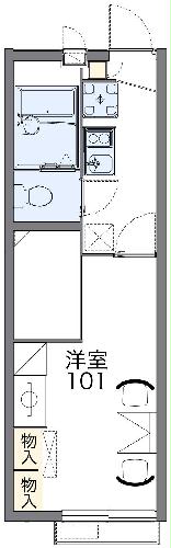 レオパレス城北の間取り