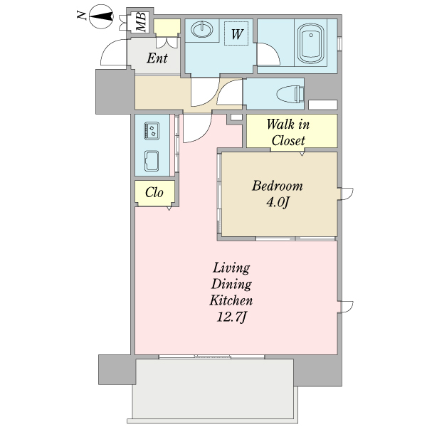 アーバンクラウド泉の間取り