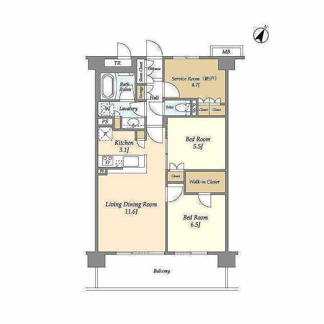 ドゥーエ武蔵浦和の間取り