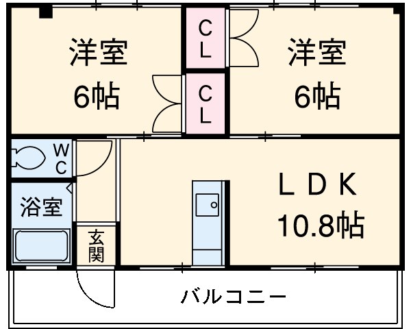 コーポおおくらの間取り