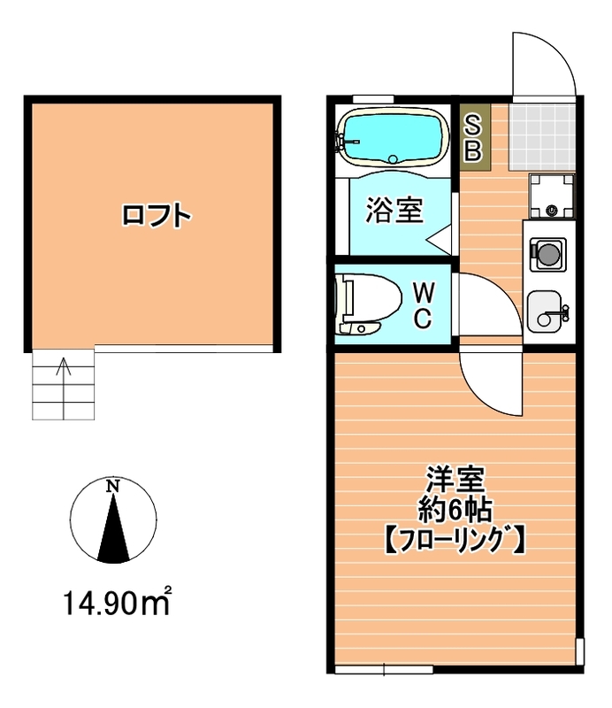 ヒルズ浜町の間取り